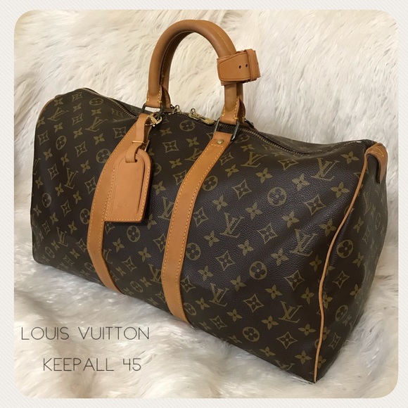 Louis Vuitton Keepall 45 & vintage Tag